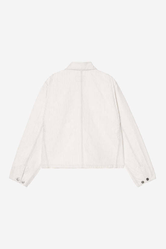 Carhartt Wip W MERCER CHORE COAT Mercer Stripe Graphite / Wax bleached