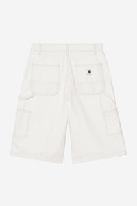 Carhartt Wip W MERCER SINGLE KNEE SHORT Mercer Stripe Graphite / Wax bleached