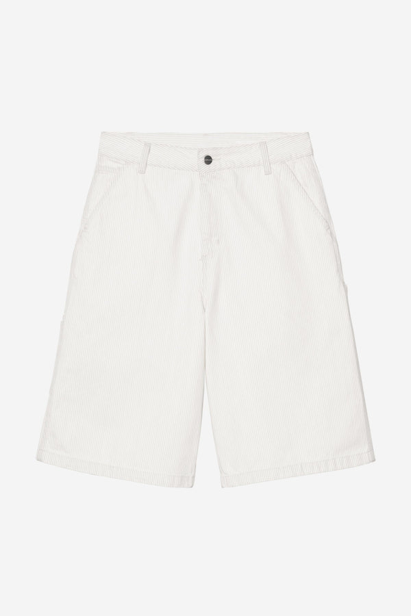 Carhartt Wip W MERCER SINGLE KNEE SHORT Mercer Stripe Graphite / Wax bleached