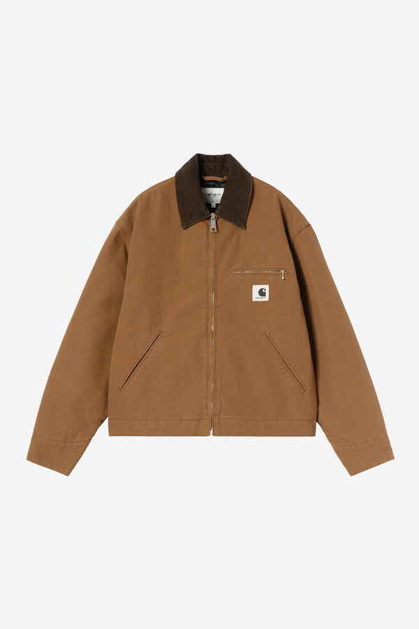 Carhartt Wip W OG DETROIT JACKET WIP H Brown / Tobacco rinsed — Carhartt Wip