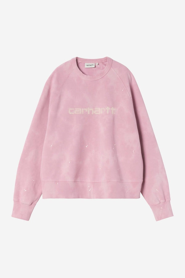 Carhartt Wip W PAINTER SWEAT Hortensia destroy wash splatter — Carhartt Wip