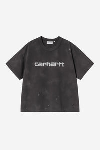 Carhartt Wip W PAINTER S/S TEE Black destroy wash splatter