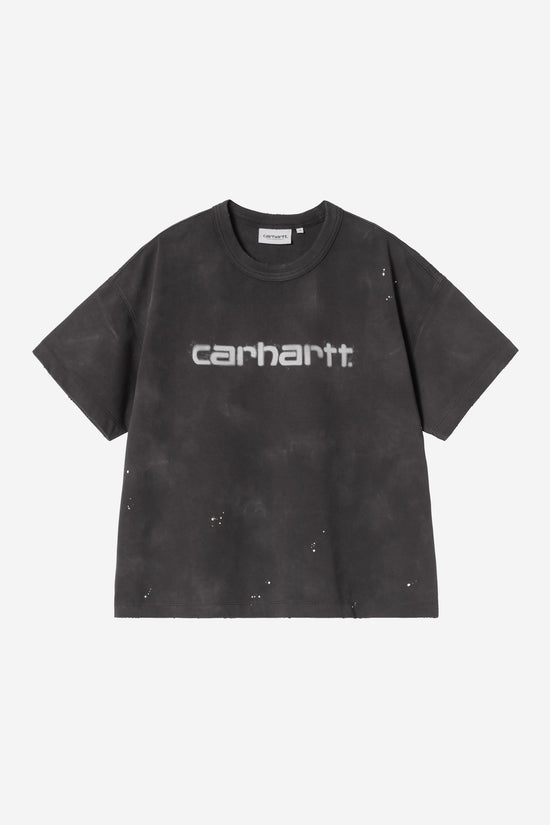 Carhartt Wip W PAINTER S/S TEE Black destroy wash splatter — Carhartt WIP