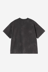 Carhartt Wip W PAINTER S/S TEE Black destroy wash splatter