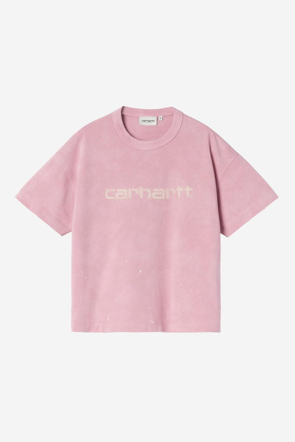 Carhartt Wip W PAINTER S/S TEE Hortensia destroy wash splatter — Carhartt Wip