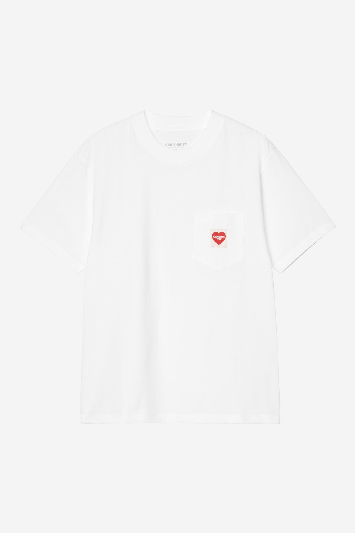 Carhartt Wip W POCKET HEART S/S TEE White / Red