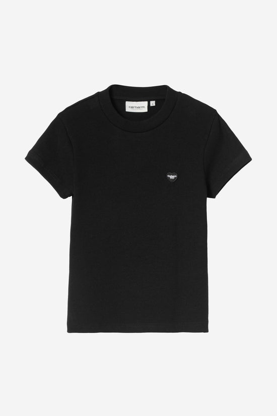 Carhartt Wip W SMALL HEART PATCH TEE Black / Black — Carhartt WIP