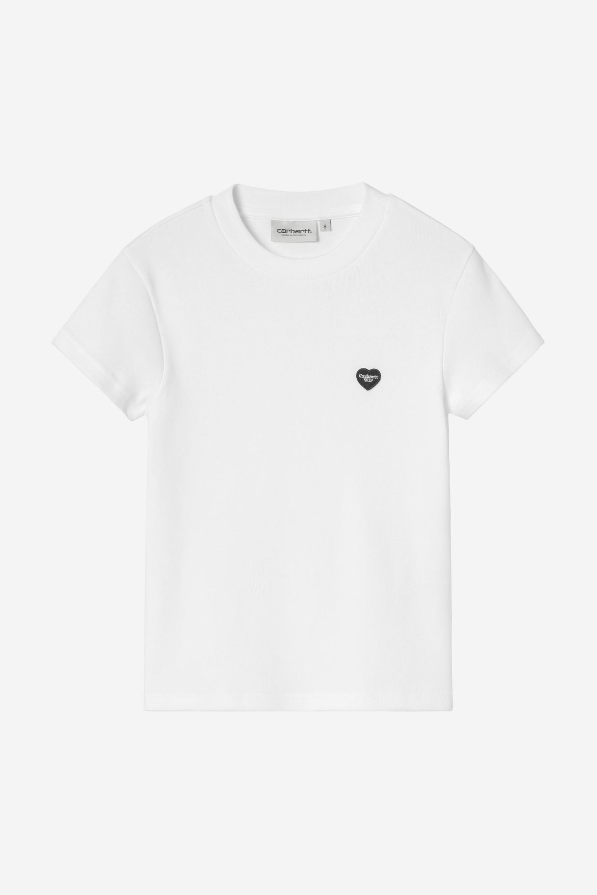 Carhartt Wip W SMALL HEART PATCH TEE White / Black
