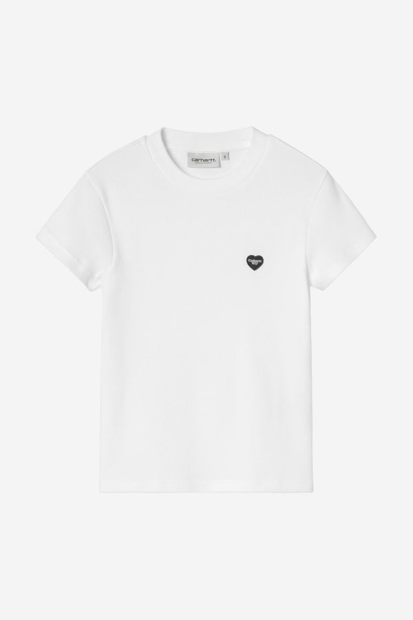 Carhartt Wip W SMALL HEART PATCH TEE White / Black — Carhartt Wip
