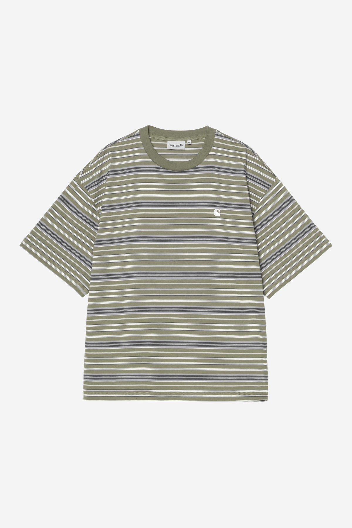 Carhartt Wip ZANE S/S TEE Zane Stripe Dollar Green