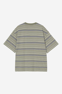 Carhartt Wip ZANE S/S TEE Zane Stripe Dollar Green