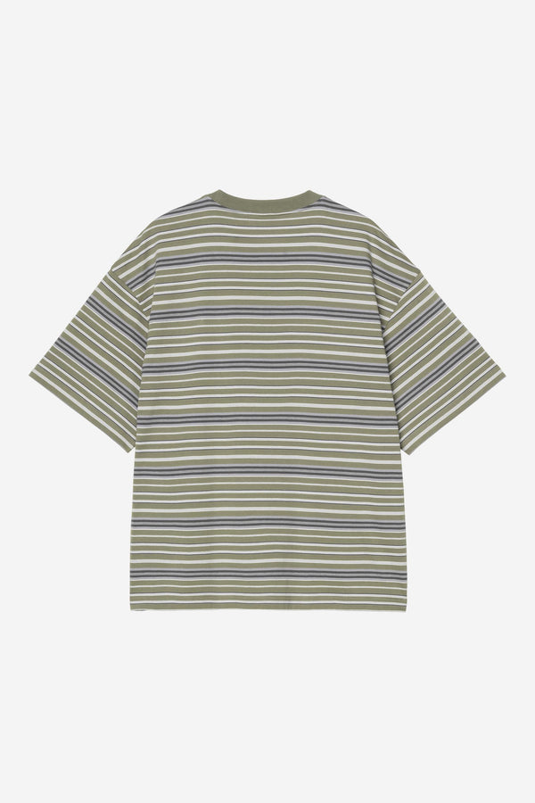 Carhartt Wip ZANE S/S TEE Zane Stripe Dollar Green
