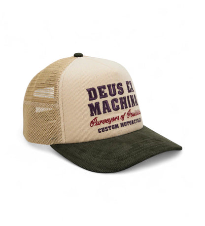 Casquette Deus Ex Machina GUMSHOE CORD TRUCKER Cream