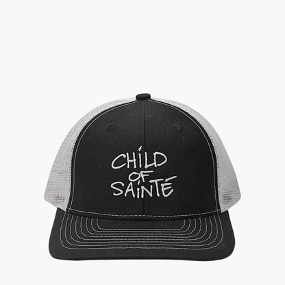 Casquette Saint-Etienne Child Of Sainté TRUCKER Noir/Blanc