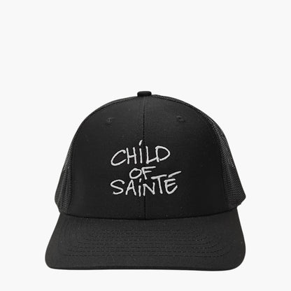 Casquette Saint-Etienne Child Of Sainté TRUCKER Noir