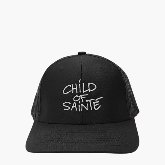 Casquette Saint-Etienne Child Of Sainté TRUCKER Noir — Child Of Sainté