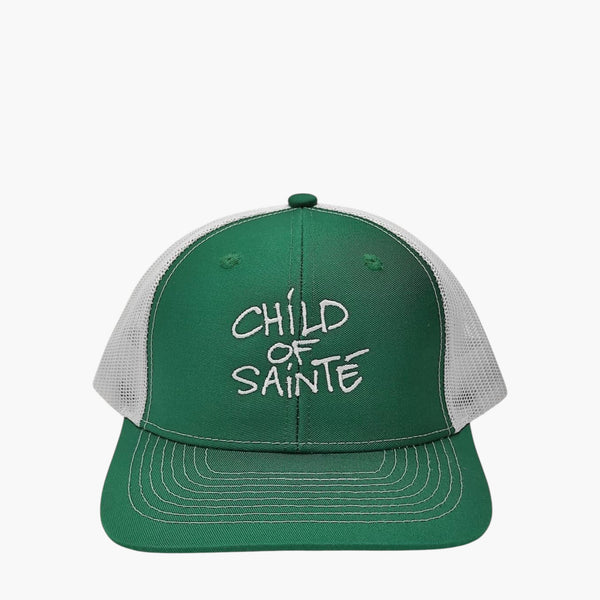 Casquette Saint-Etienne Child Of Sainté TRUCKER Vert/Blanc — Child Of Sainté