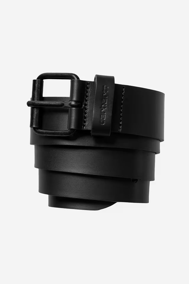 Ceinture Carhartt Wip SCRIPT BELT LEATHER Black