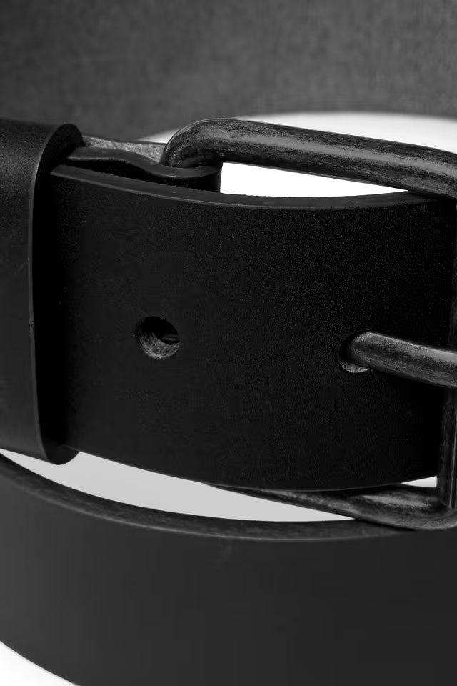 Ceinture Carhartt Wip SCRIPT BELT LEATHER Black