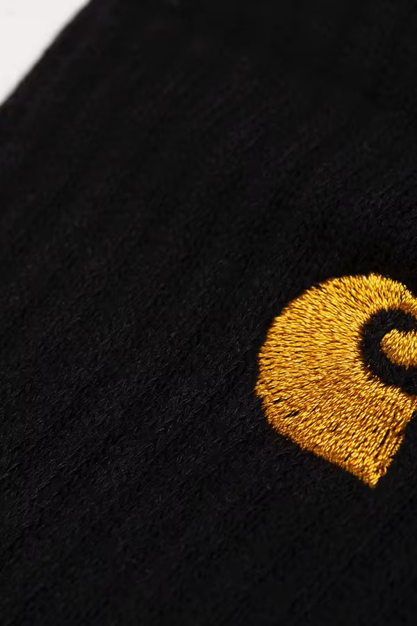 Chausette Carhartt Wip CHASE SOCKS Black Gold