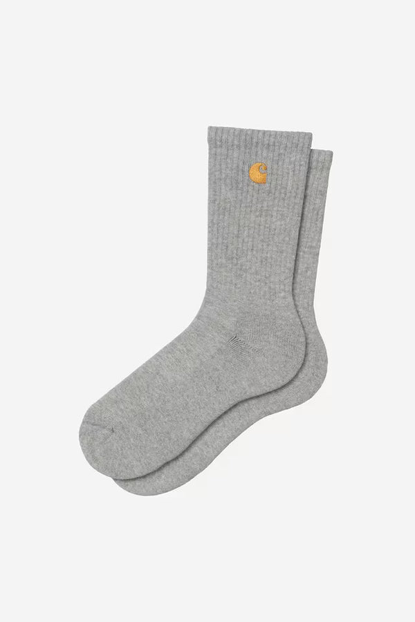 Chausette Carhartt Wip CHASE SOCKS Grey Heather Gold — Carhartt wip