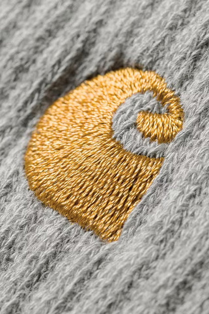 Chausette Carhartt Wip CHASE SOCKS Grey Heather Gold