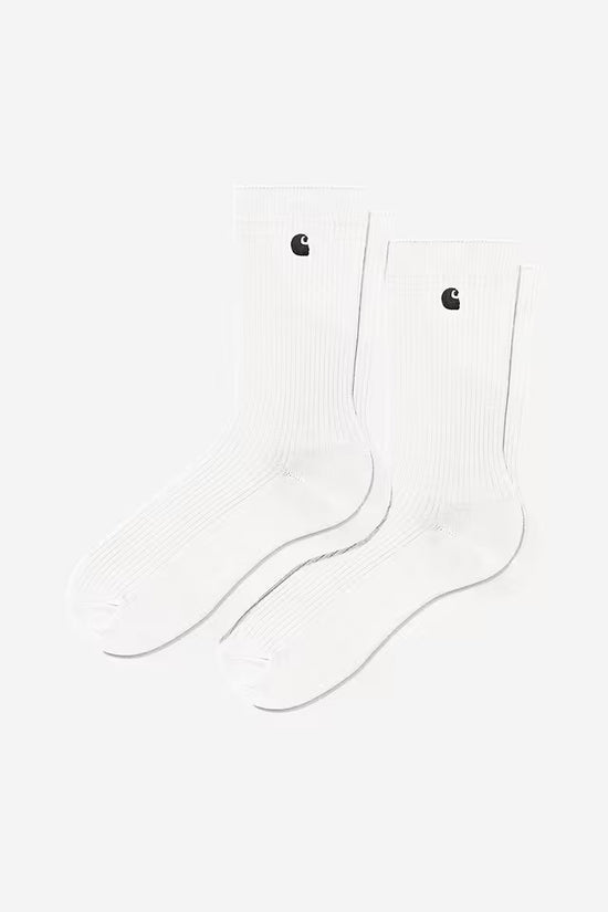 Chausette Carhartt Wip MADISON PACK SOCKS White Black — Carhartt WIP