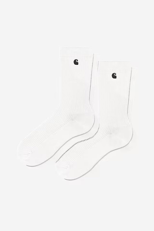 Chausette Carhartt Wip MADISON PACK SOCKS White Black — Carhartt wip