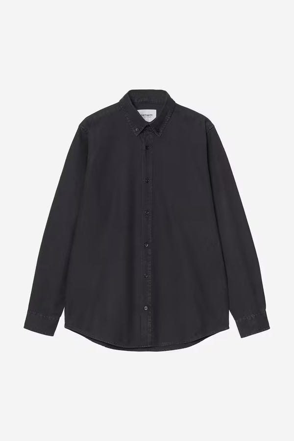 Chemise Carhartt Wip BOLTON L/S SHIRT Dark Navy — Carhartt wip