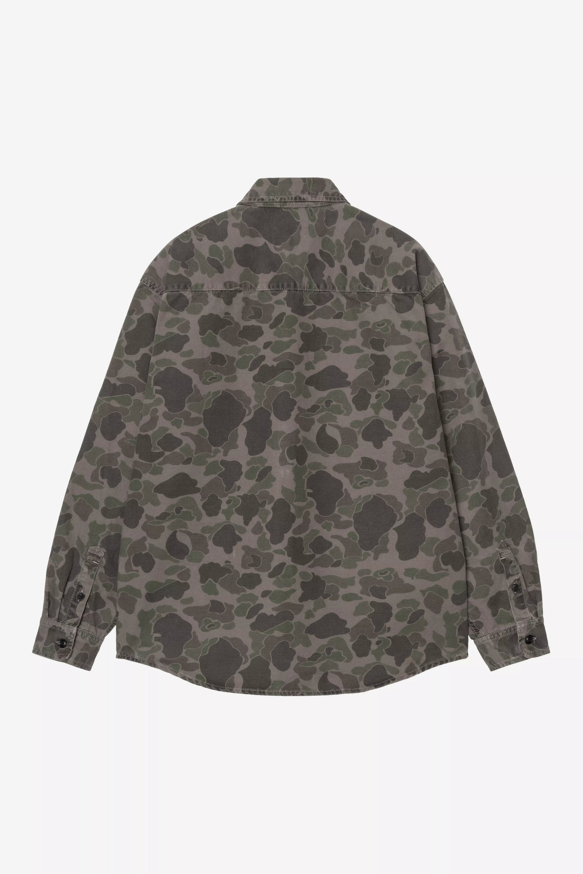 Chemise Carhartt Wip DUCK L/S SHIRT Green Prophyry