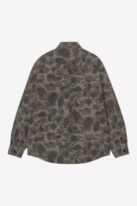 Chemise Carhartt Wip DUCK L/S SHIRT Green Prophyry