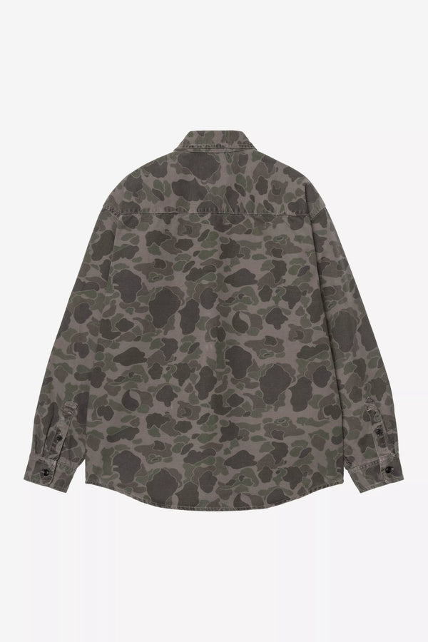 Chemise Carhartt Wip DUCK L/S SHIRT Green Prophyry
