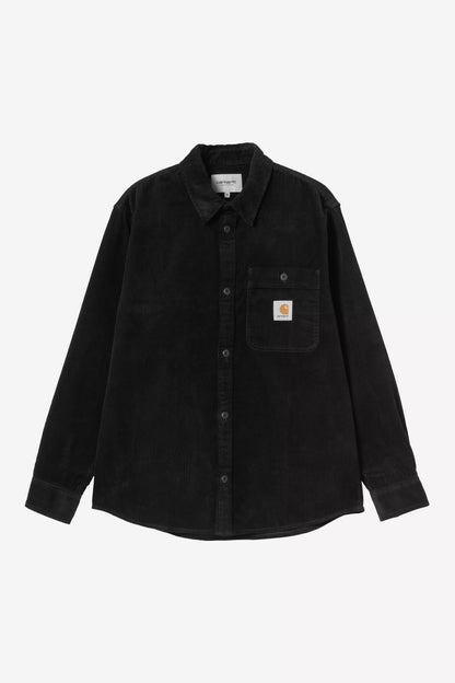 Chemise Carhartt Wip FLINT L/S SHIRT Black