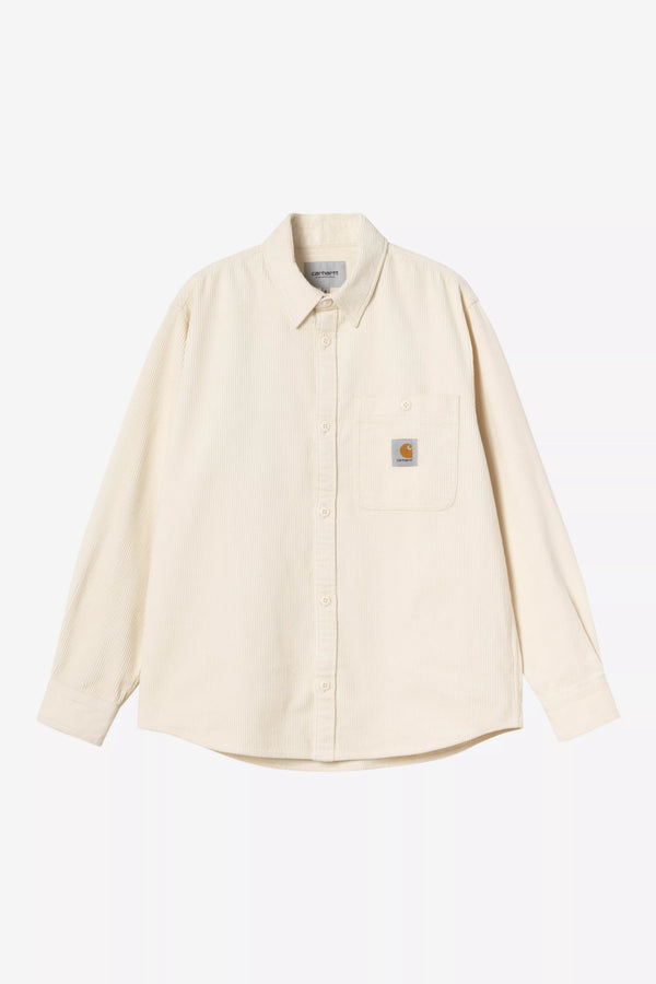 Chemise Carhartt Wip FLINT L/S SHIRT Salt — Carhartt wip