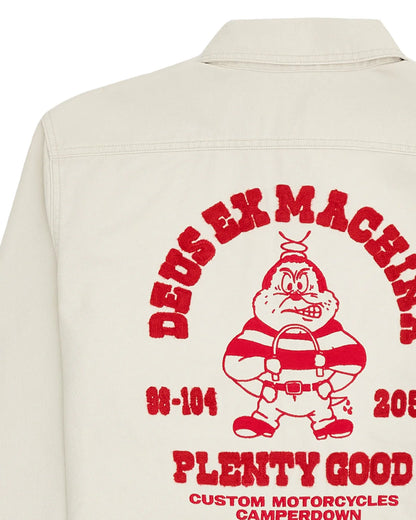 Chemise Deus Ex Machina PICKLOCK L/S SHIRT Natural