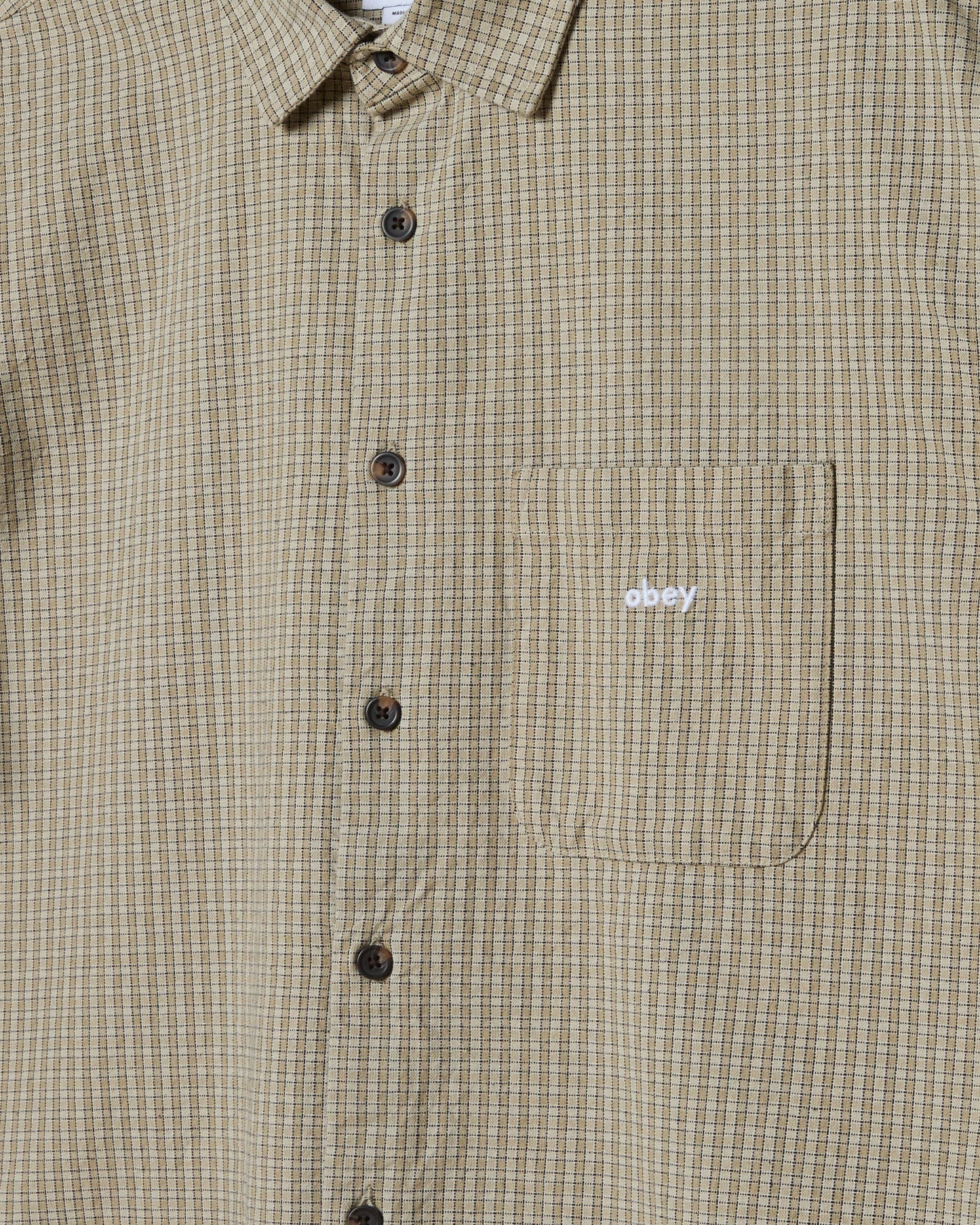 Chemise Obey JIMMY WOVEN Laurel Oak Multi