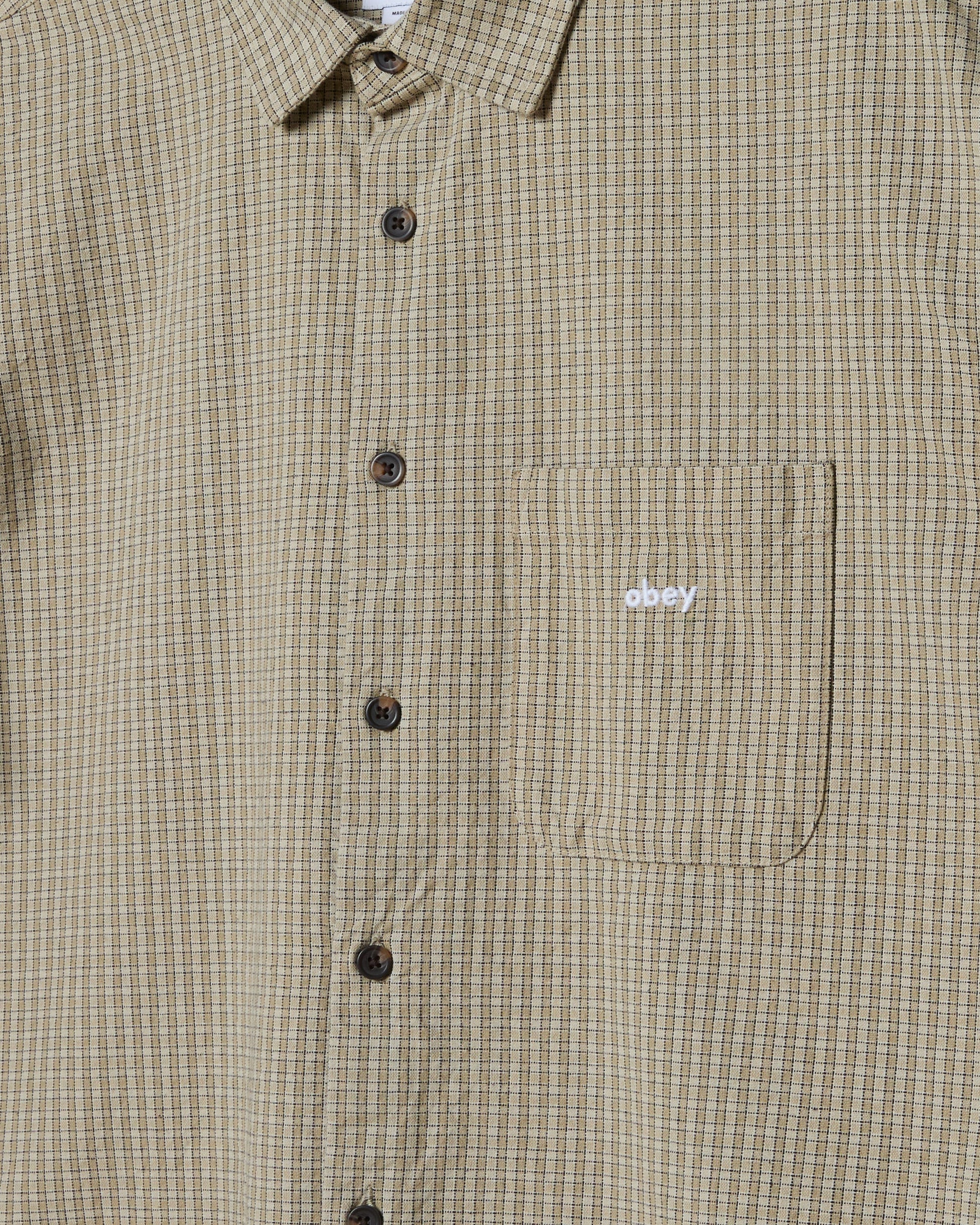 Chemise Obey JIMMY WOVEN Laurel Oak Multi