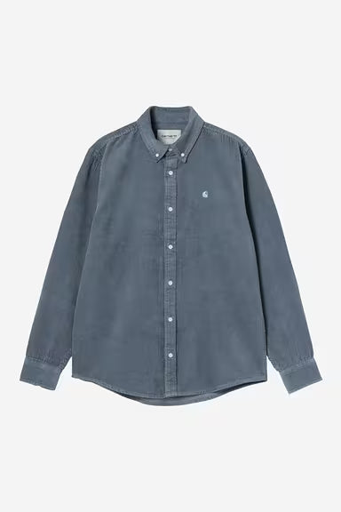 Chemise Carhartt Wip MADISON CORD L/S SHIRT Angelite — Carhartt Wip