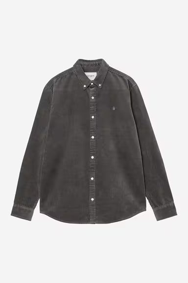 Chemise Carhartt Wip MADISON CORD L/S SHIRT Graphite