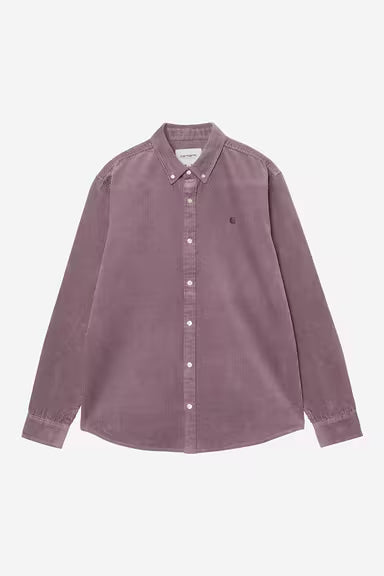 Chemise Carhartt Wip MADISON CORD L/S SHIRT Phlox