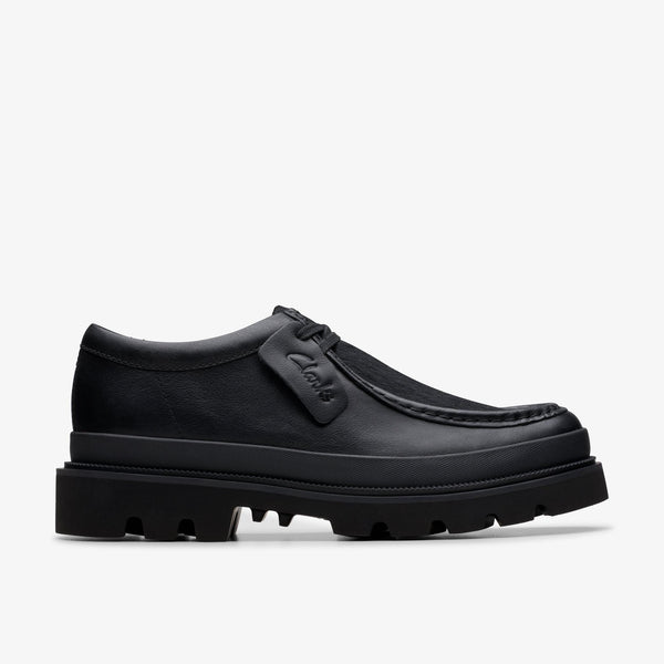 Clarks BADELL SEAM HI LEATHER BLACK — Clarks