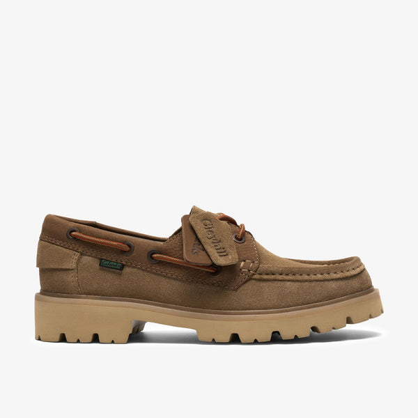 Clarks CLEYHILL BOAT DARK SAND — Clarks