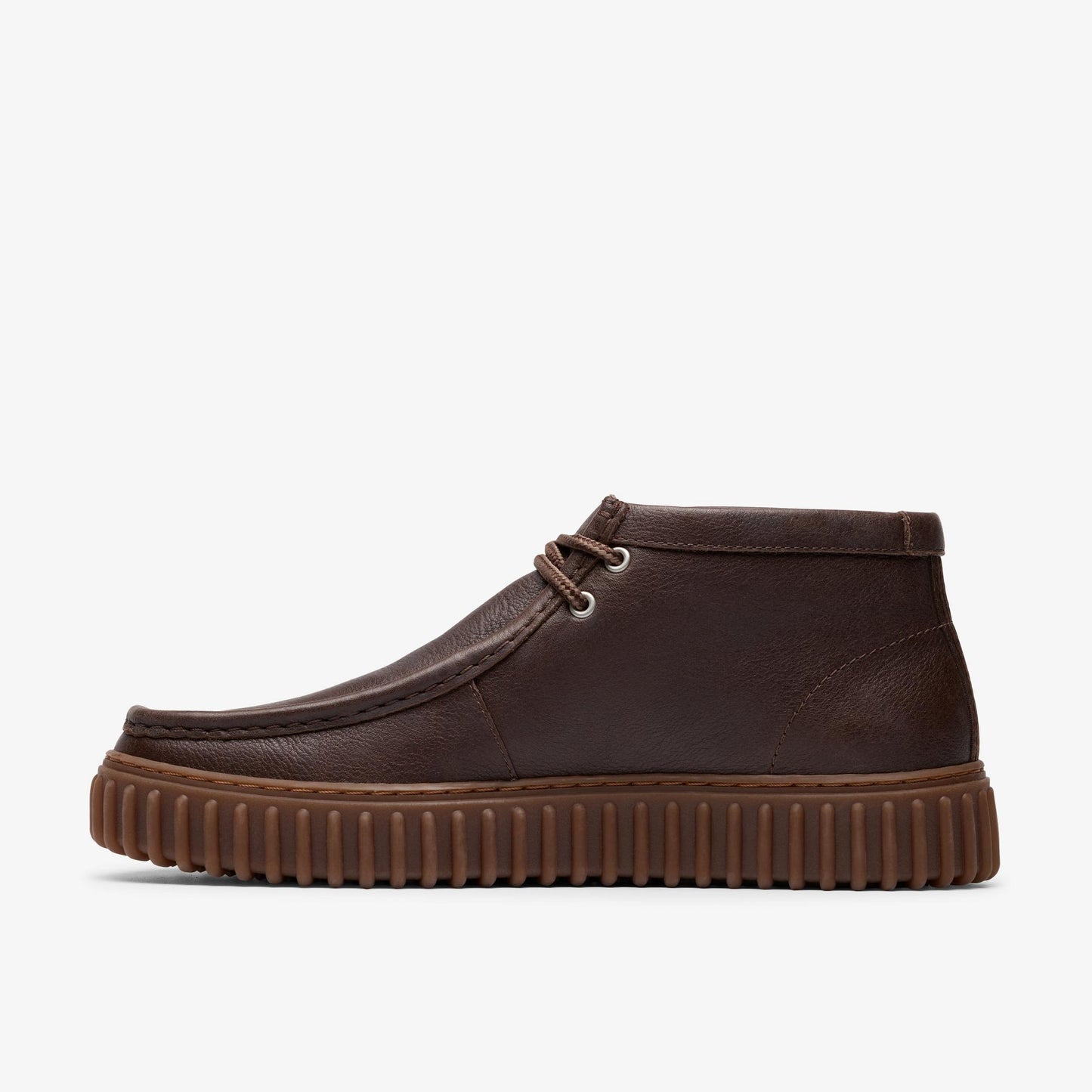 Clarks TORHILL HI LEATHER DARK BROWN