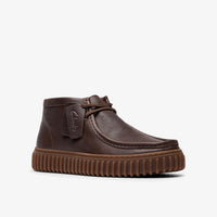 Clarks TORHILL HI LEATHER DARK BROWN