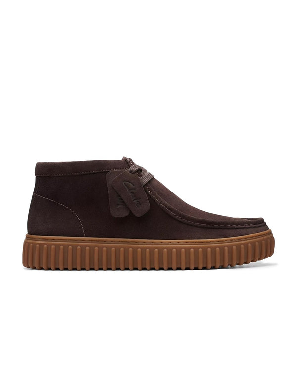 Clarks TORHILL HI SUEDE DARK BROWN — Clarks