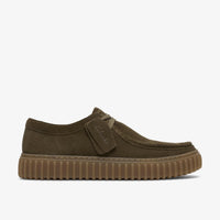 Clarks TORHILL LO Daim Vert Olive