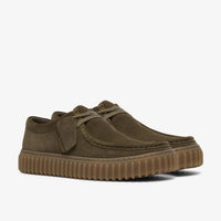 Clarks TORHILL LO Daim Vert Olive