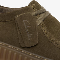 Clarks TORHILL LO Daim Vert Olive
