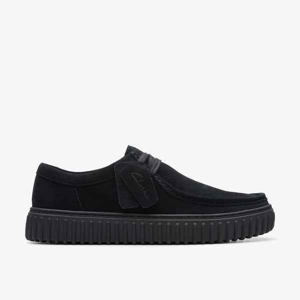 Clarks TORHILL LO SUEDE BLACK — Clarks