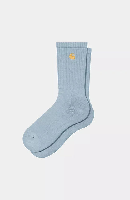 Chausette Carhartt Wip CHASE SOCKS Frosted Blue Gold